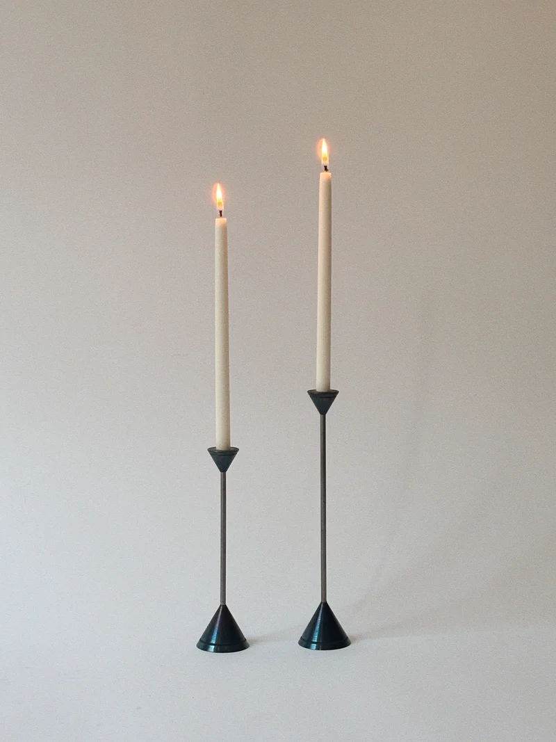 Postmodern Metal Candleholders