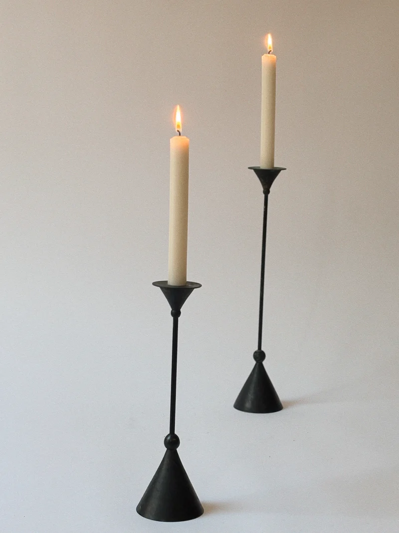 Pair of Postmodern Candleholders