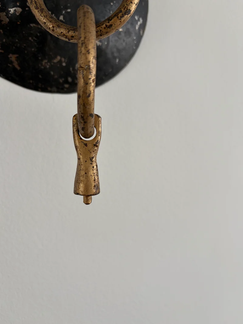 Pair of Brutalist Wall Candleholders, mid-20th Century