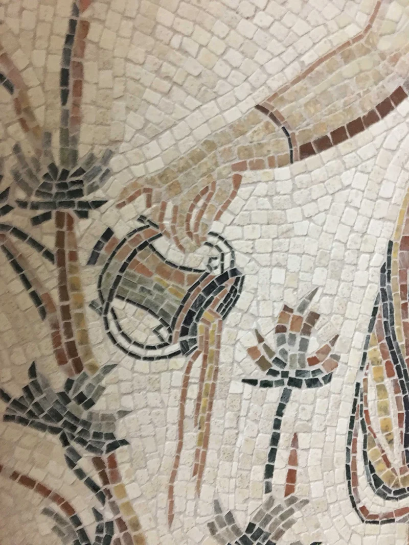 Mosaïque Déesse de l'automne - en marble