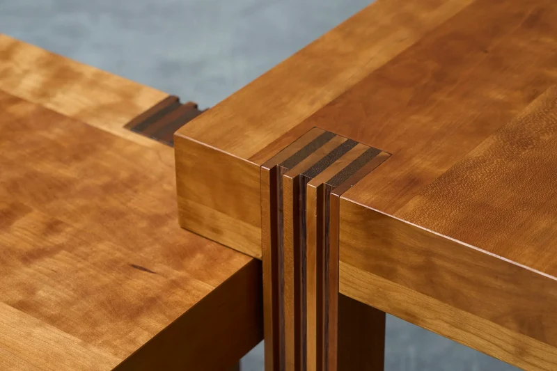 Architectural Set of Sectional Coffee or Side Tables 1980s