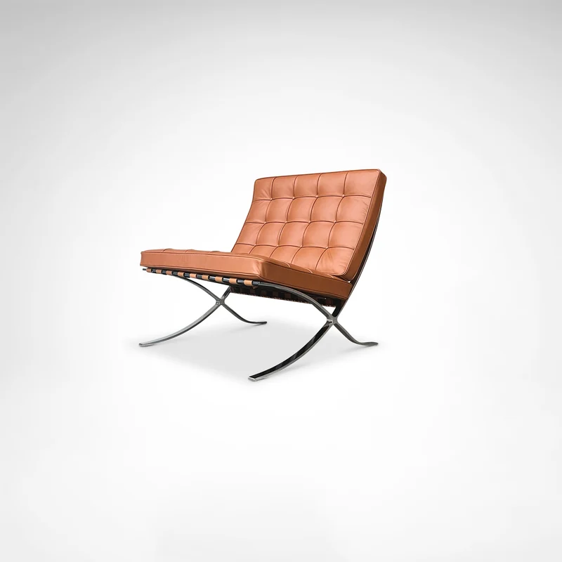 Barcelona lounge chair MR90 by Mies van der Rohe for Knoll