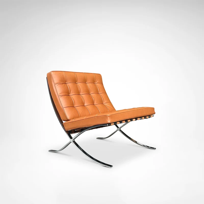 Barcelona lounge chair MR90 by Mies van der Rohe for Knoll