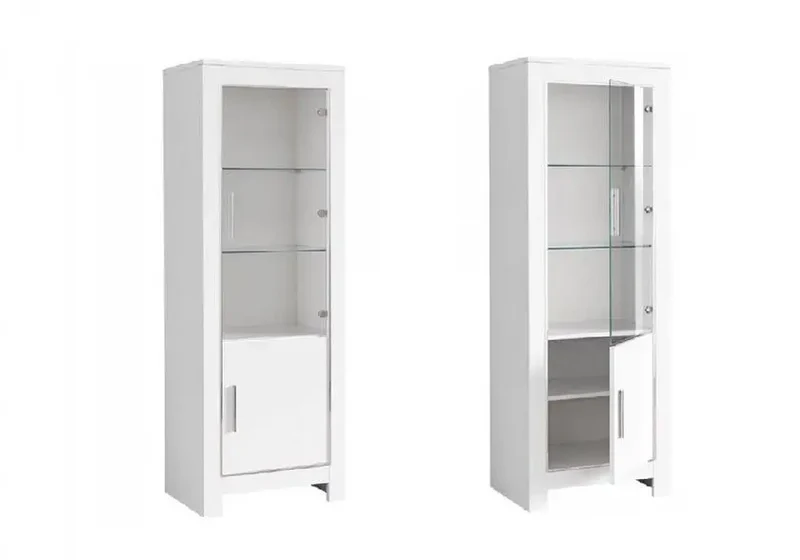 Mur tv laqué blanc led MODENA