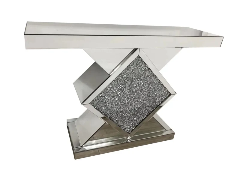 Console miroir design cristaux - Ava