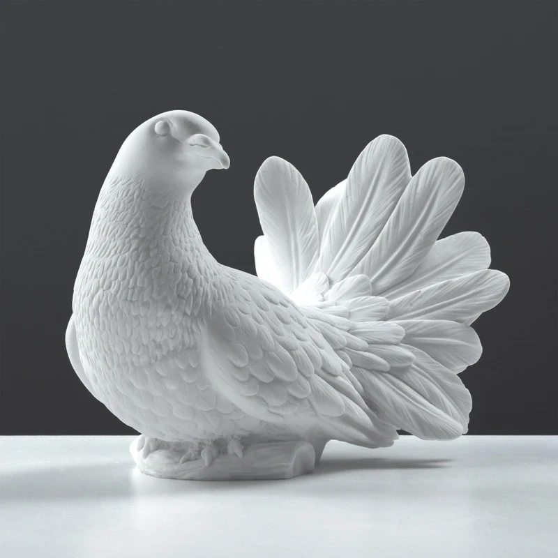 Sculpture Colombe Blanche — Symbole de Paix