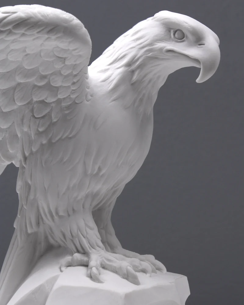 Sculpture d'aigle - sculpture en marbre