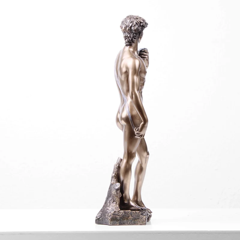 Sculpture David en Bronze (Par Michel-Ange - Statue en bronze coulé à froid)