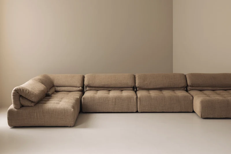 Fully re-upholstered Modular Sofa by Roche Bobois, France 1990s.