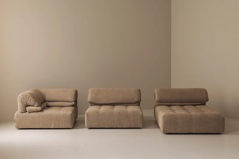Fully re-upholstered Modular Sofa by Roche Bobois, France 1990s.
