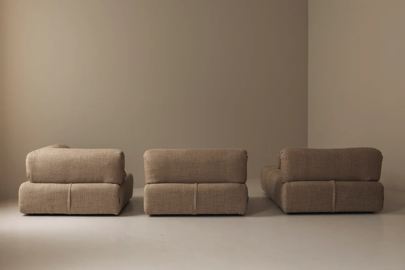 Fully re-upholstered Modular Sofa by Roche Bobois, France 1990s.