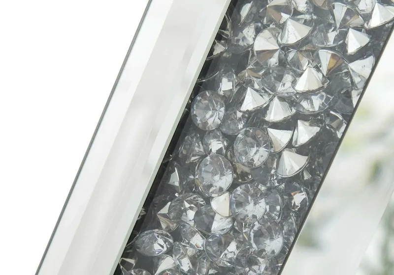 Miroir mural design diamant - Ava