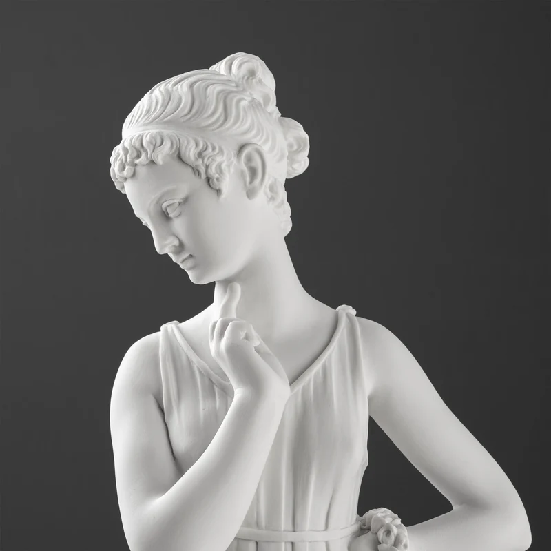 Sculpture de Danseuse au doigt sur le menton (d’après Antonio Canova)