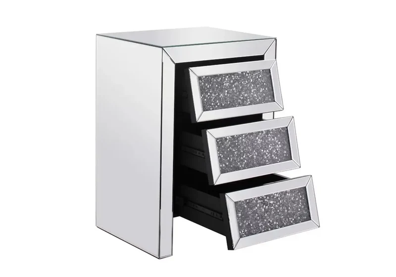 Chevet miroir design diamant - Ava