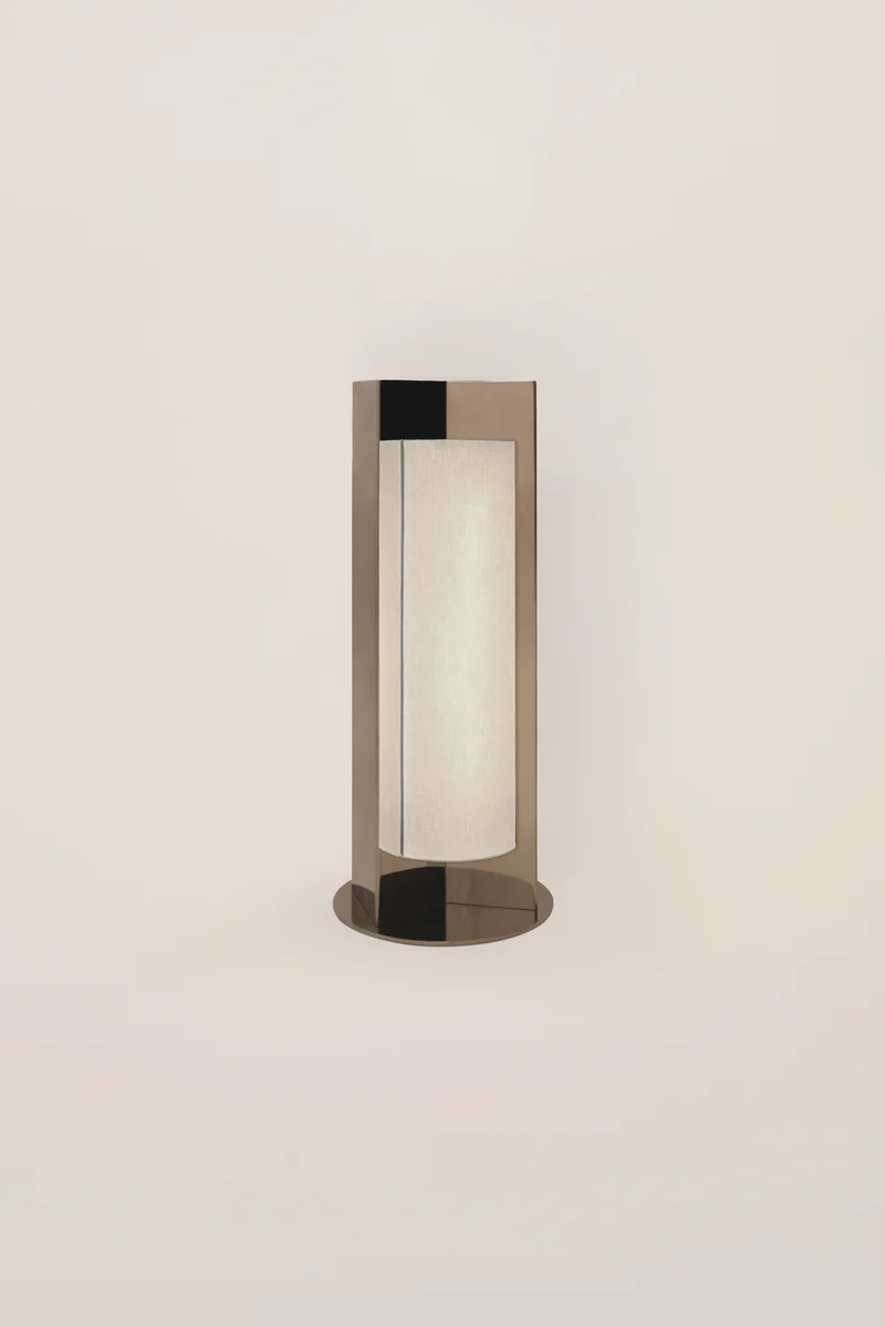 'Arrow' Stainless Steel Table Lamp With Diffuser