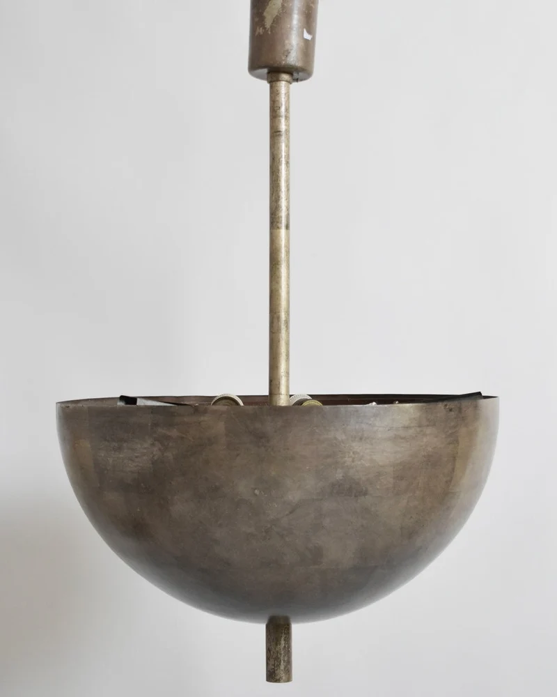 Vintage Modernist iron ceiling lamp, 1920s