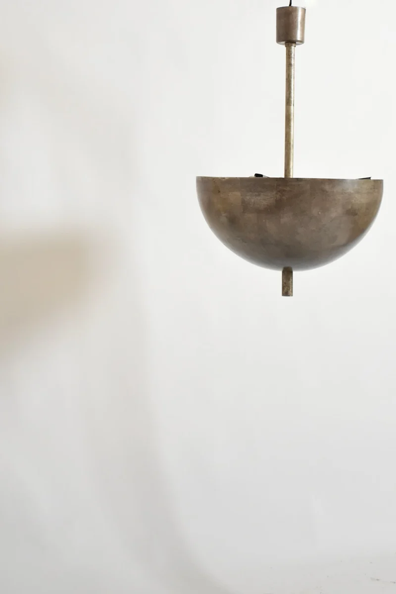 Vintage Modernist iron ceiling lamp, 1920s