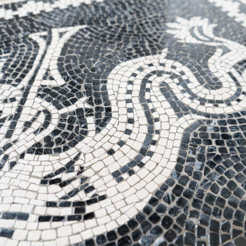 Mosaïque Mer-centaure (Ichtyocentaure) - en marble