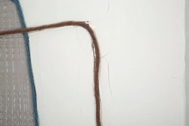 Peinture sur toile moderne marron Boho Chic géométrique