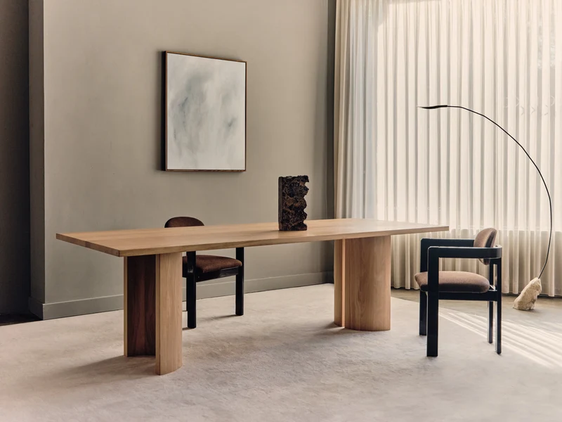 Aperta Rectangular Table - Single Base