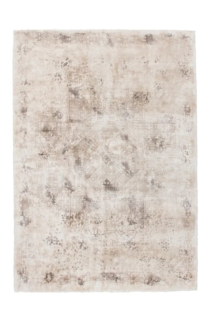 Tapis vintage tissé main crème SILK