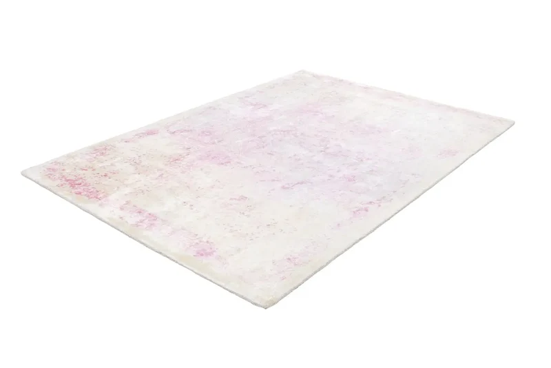 Tapis vintage tissé main rose SILK