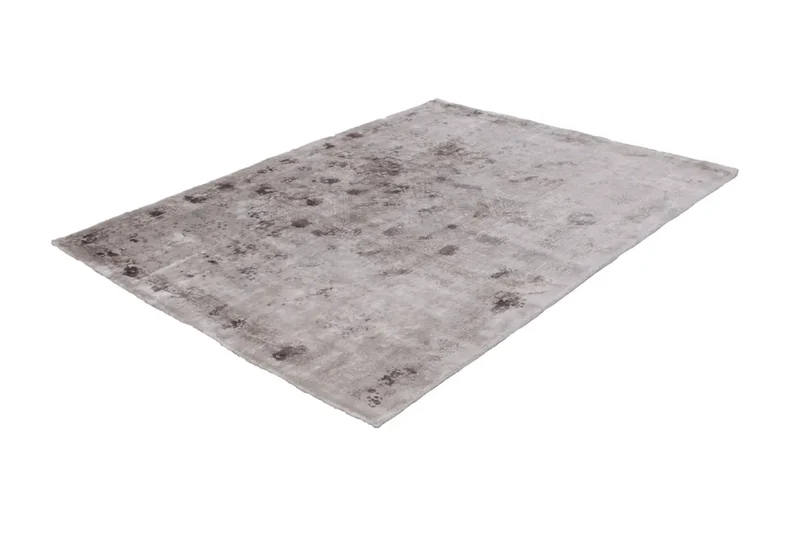 Tapis vintage tissé main argent SILK