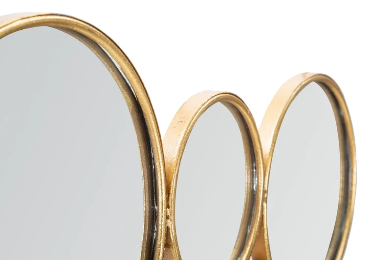 Petits miroirs muraux ronds dorés