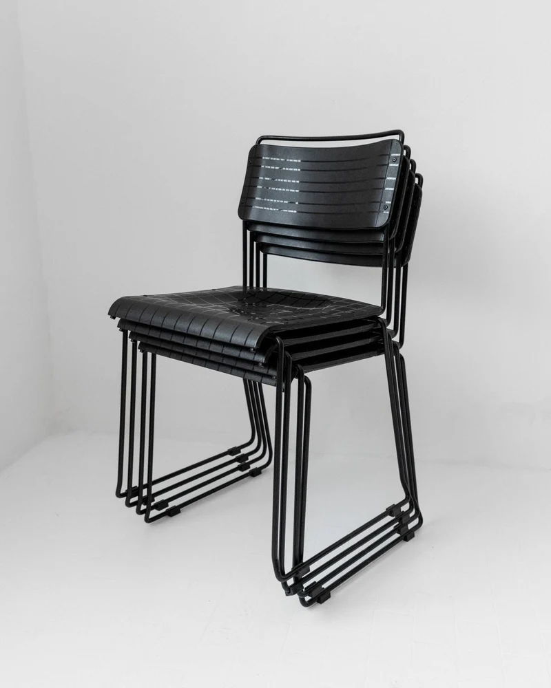 1980s Dining Chairs, Set of 4, Postmodern Design