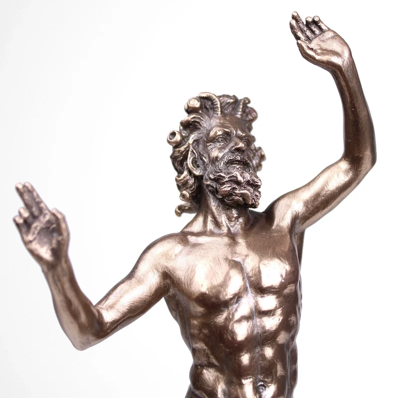 Sculpture Faune dansant (Bronze coulé à froid)
