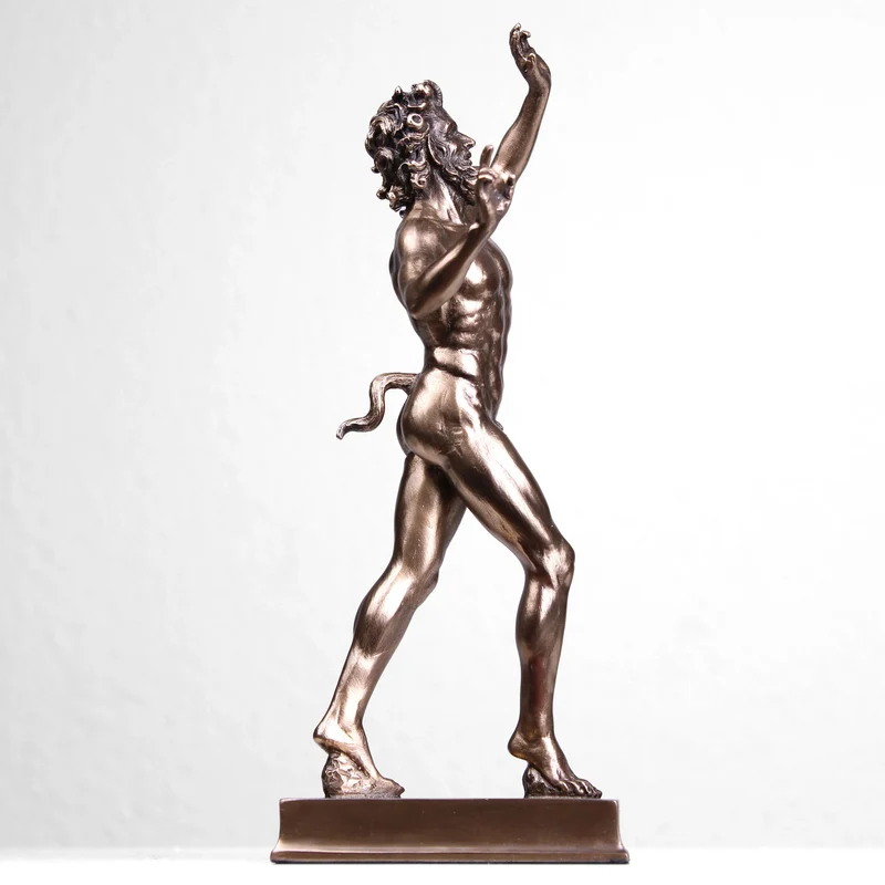 Sculpture Faune dansant (Bronze coulé à froid)