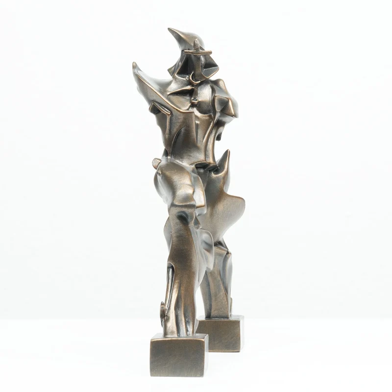 Sculpture Futuriste de Boccioni (Statue en Bronze Coulé à Froid)