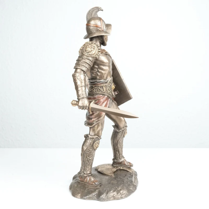 Sculpture Gladiateur Murmillo (Statue en bronze coulé à froid)