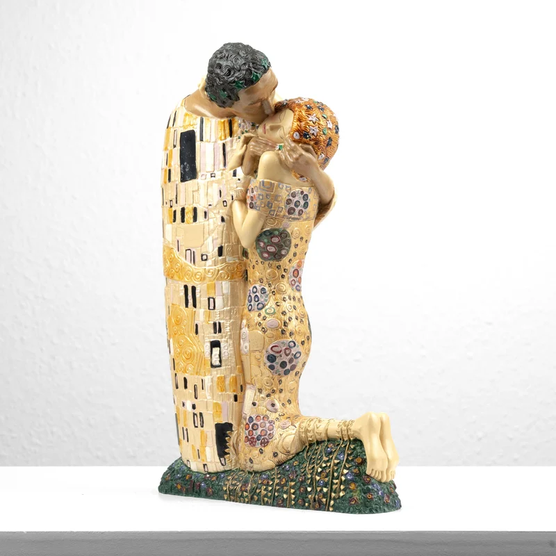 Sculpture Le Baiser de Klimt (Grande Statue d'Amoureux)