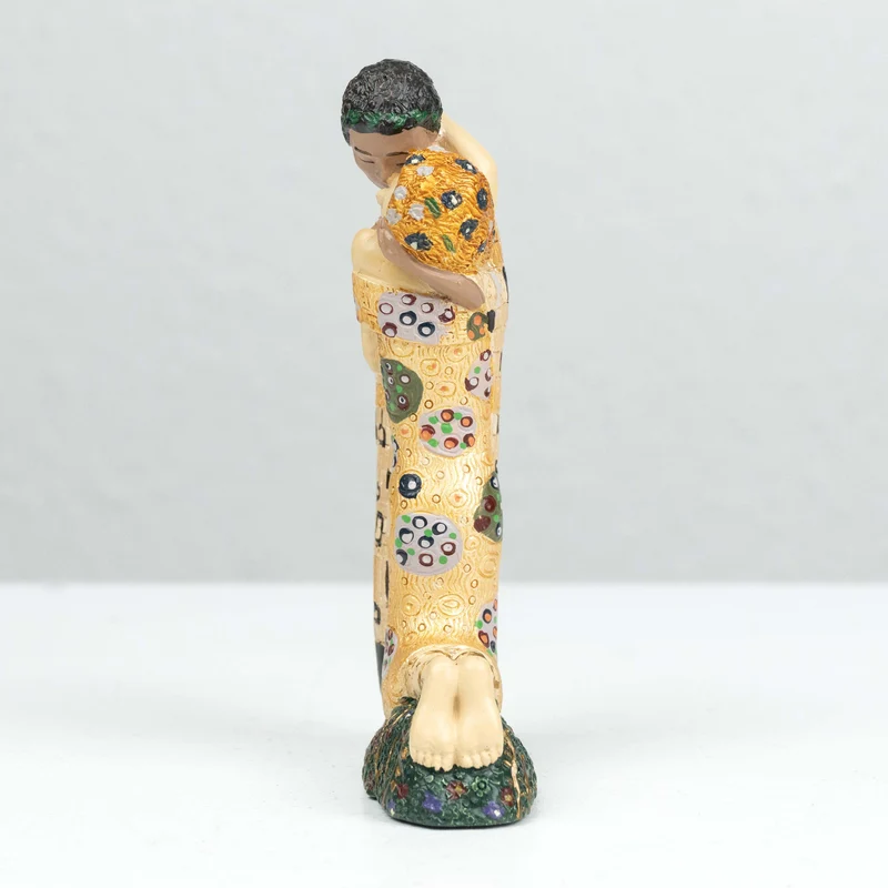 Sculpture Le Baiser de Klimt (Petite Statue d'Amoureux)
