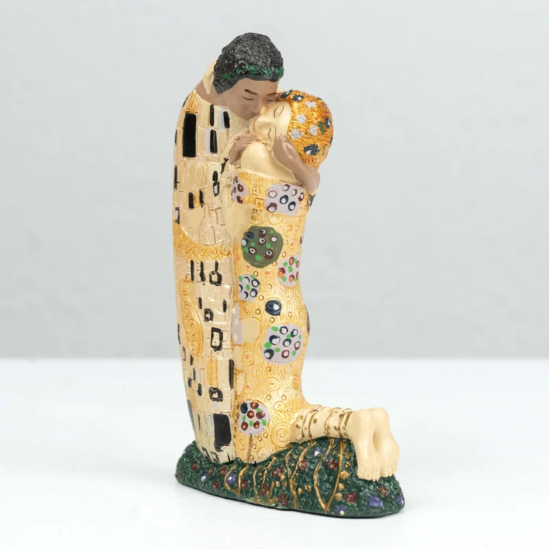 Sculpture Le Baiser de Klimt (Petite Statue d'Amoureux)