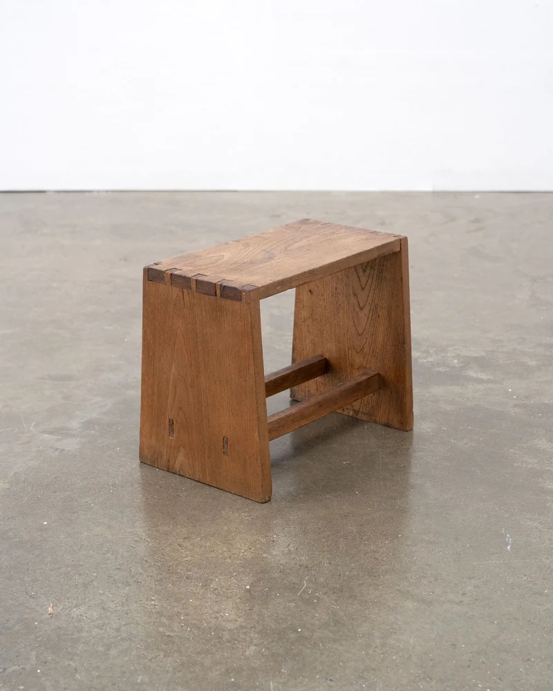 Small Modernist Oak Side Table / Stool, c.1930