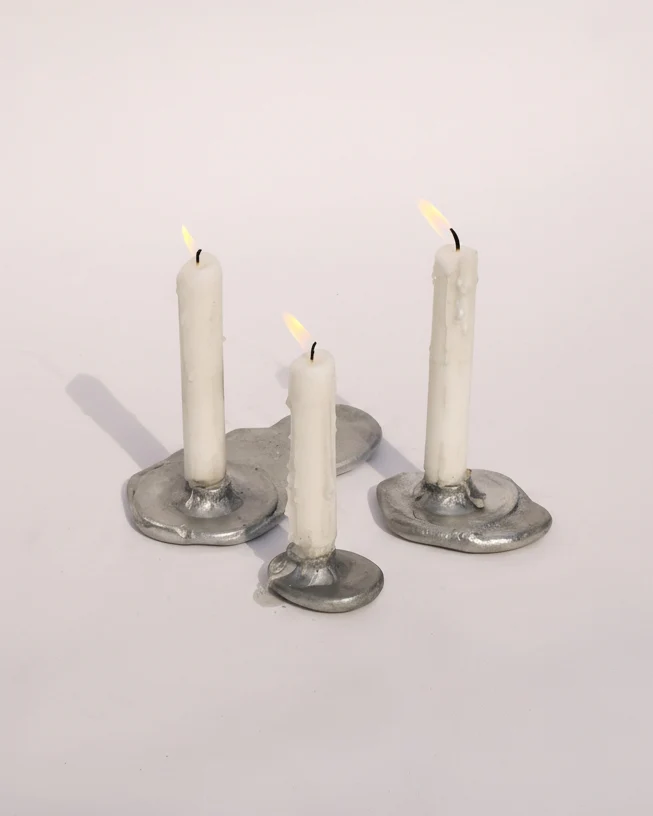 Sand Cast Candle Holder