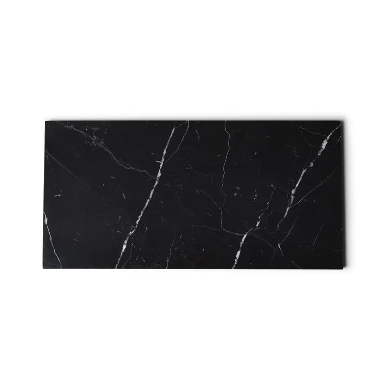 Plateau en Marbre Noir (Grand)