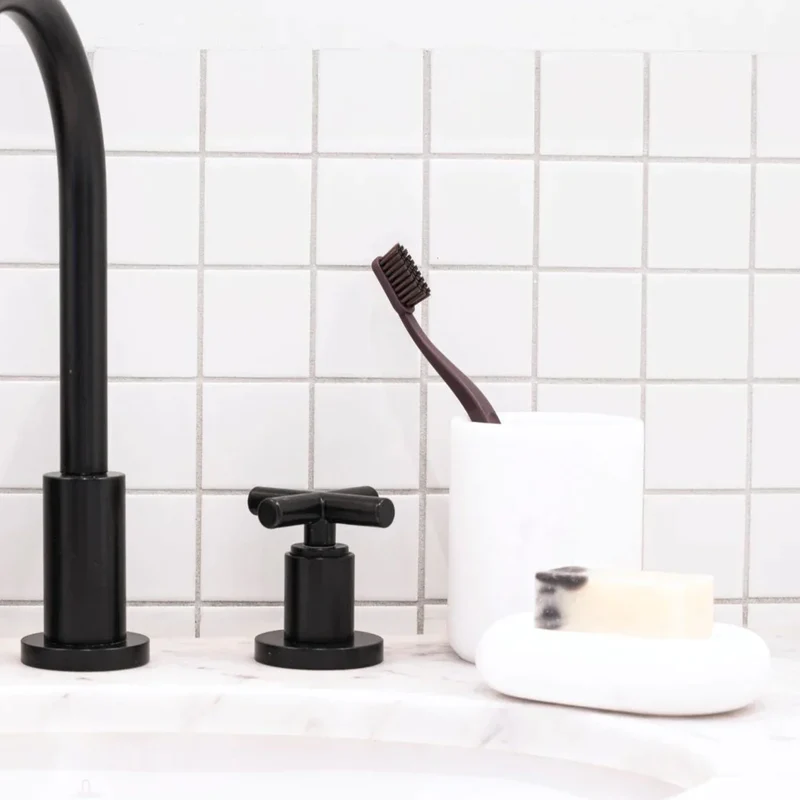 Porte-Savon en Marbre Blanc
