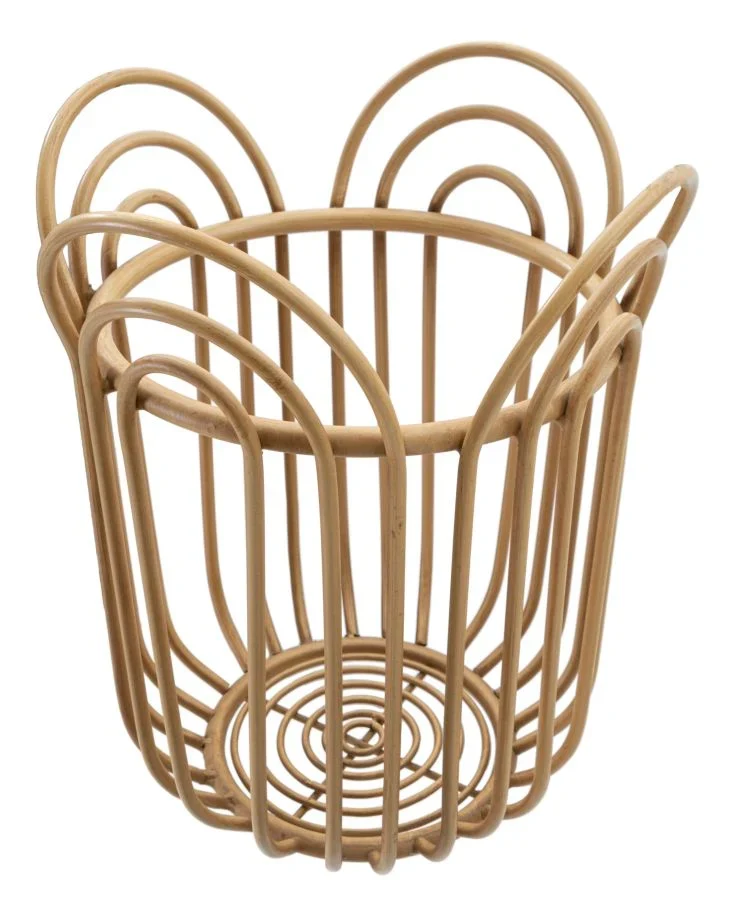 Porte-vase rond en rotin – Panier décoratif Panama