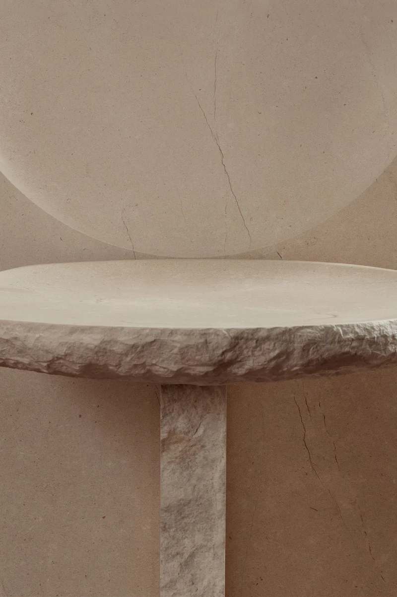 VAGA Chair in Stone and Limestone