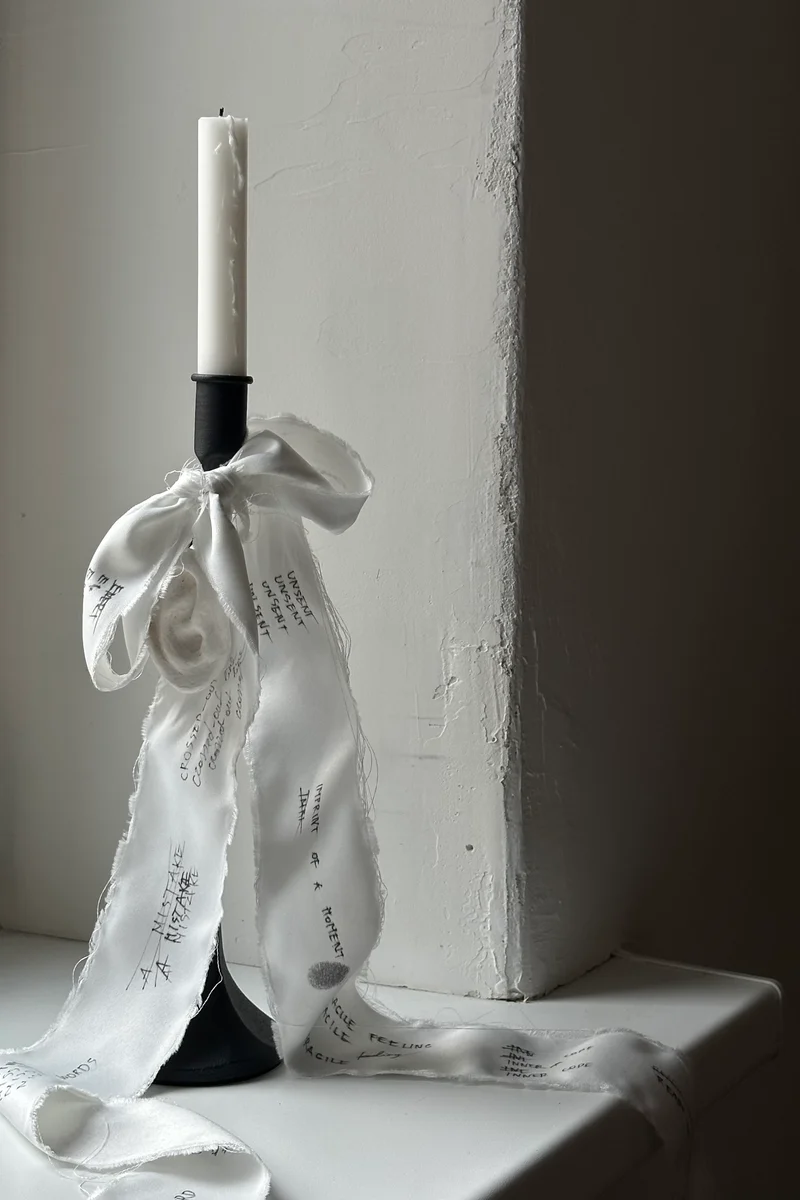 'UNSENT EAR' candleholder