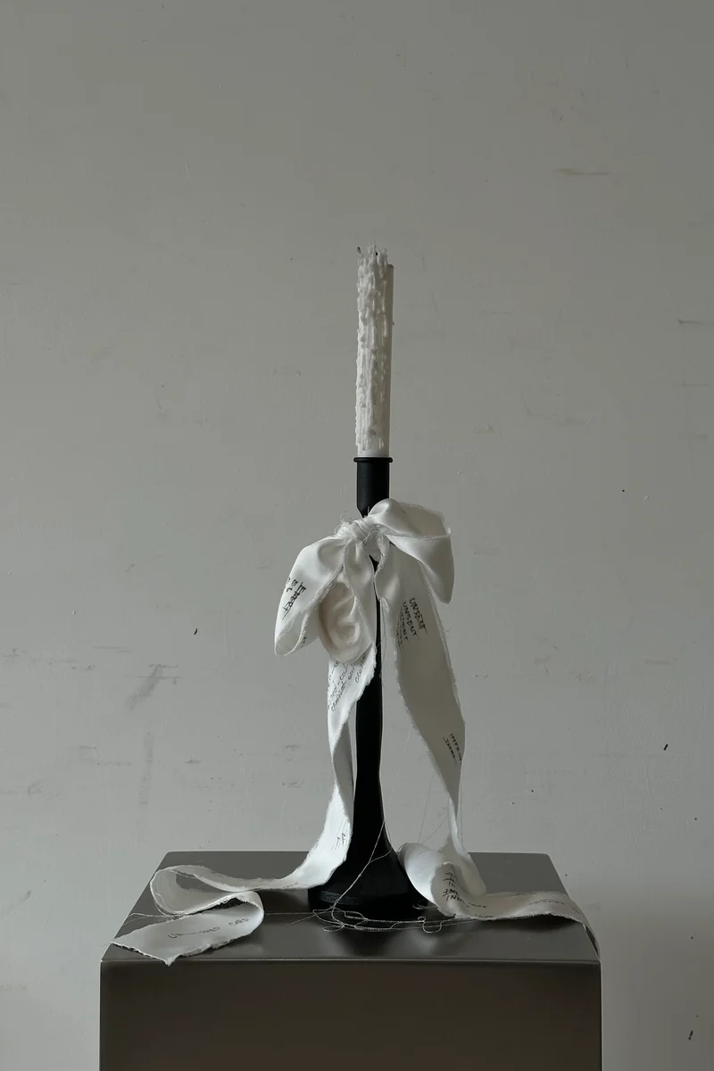 'UNSENT EAR' candleholder