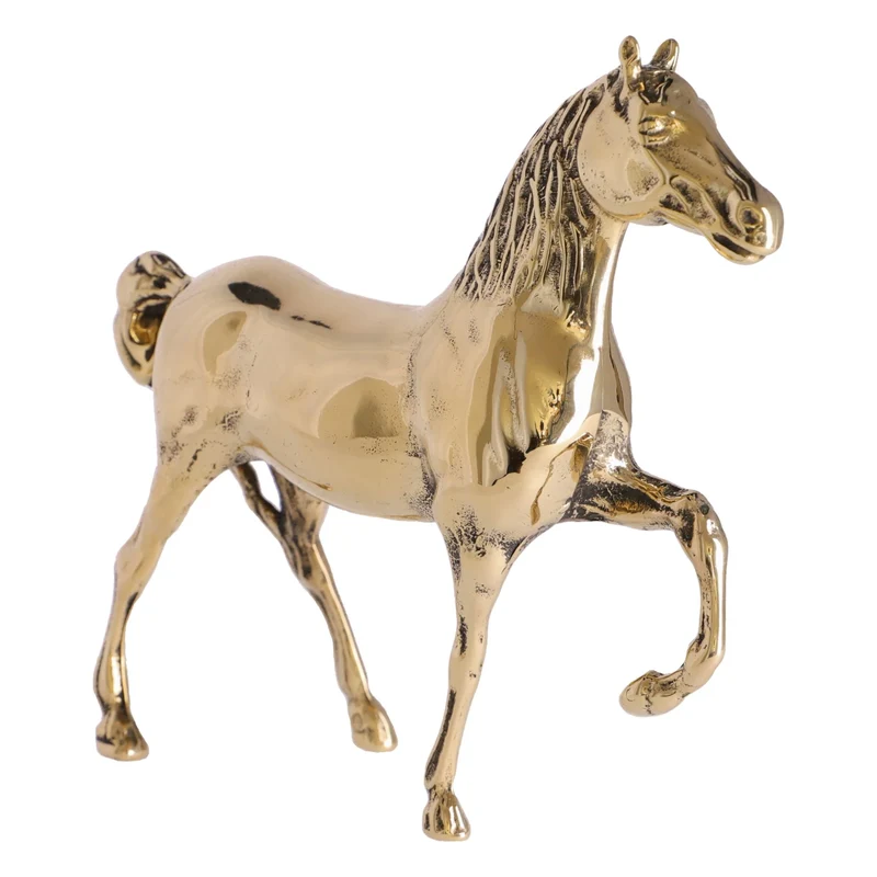 Sculpture cheval (laiton poli)