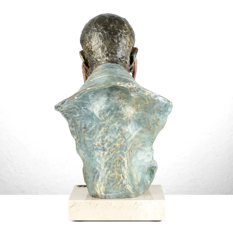 Sculpture Médecin par Anglada sur Base en Marbre