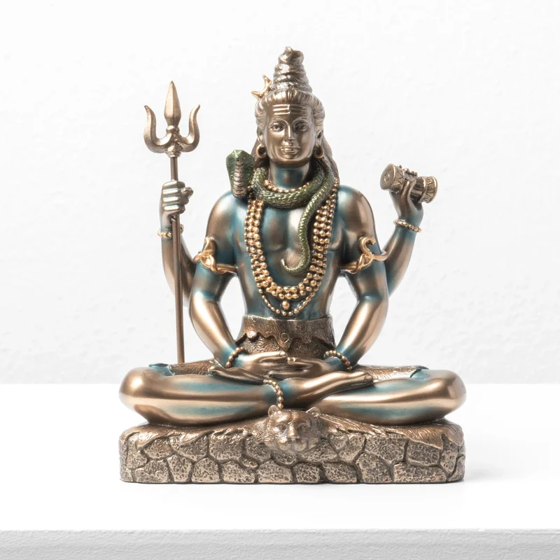 Shiva – Statue du Dieu Indien (Sculpture en bronze à froid)