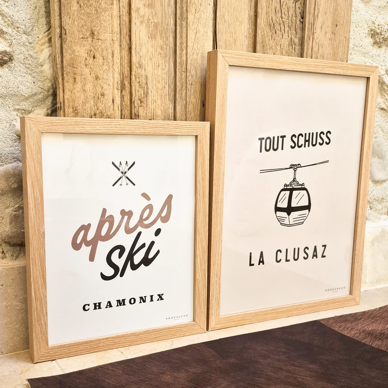 Affiche encadrée personnalisée Tout Schuss