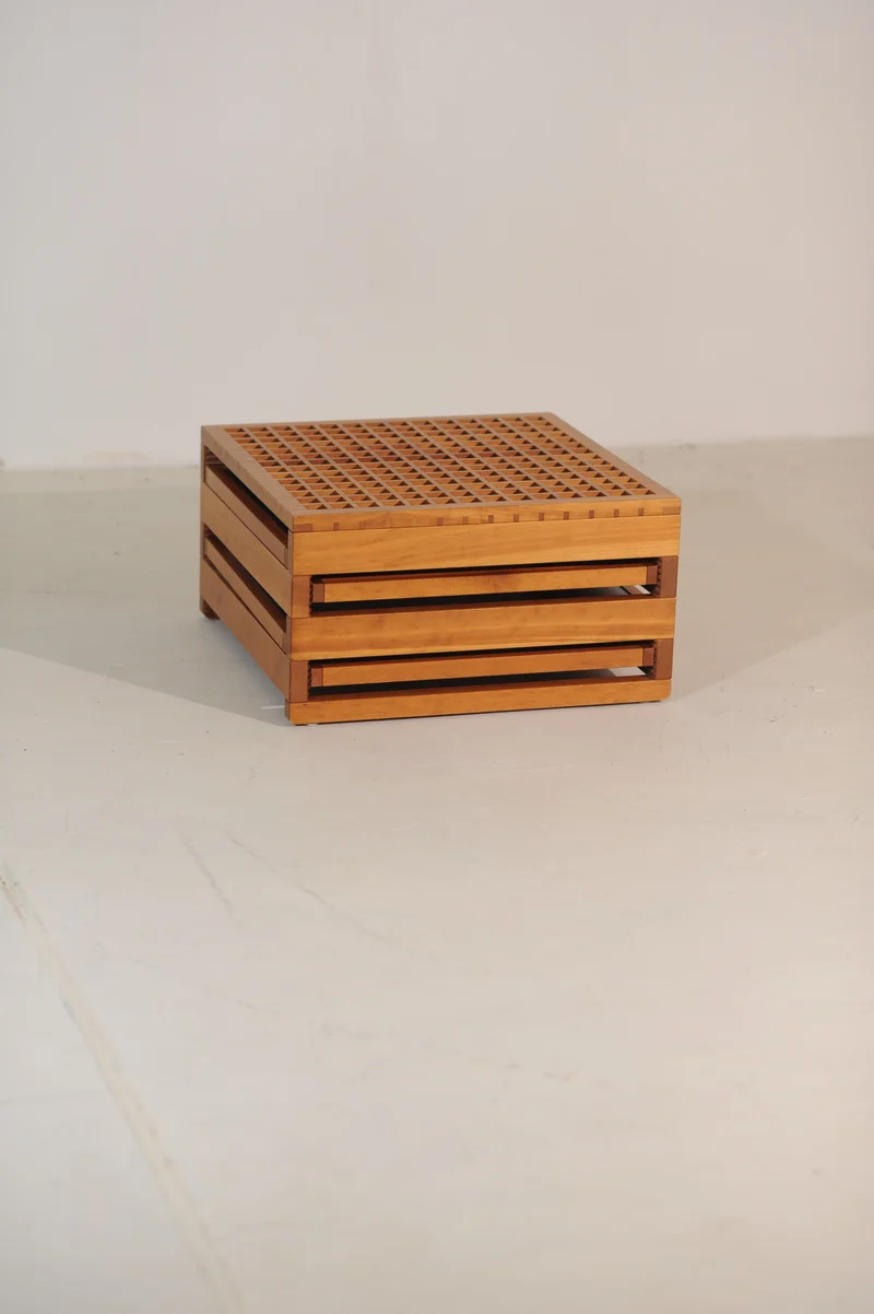 Bernard Vuarnesson Tetra Coffee Table, France 80s