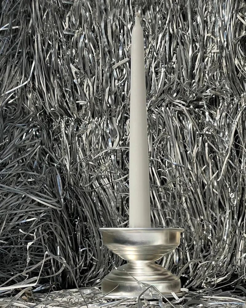 Silver Plated Candle Holders in Brass